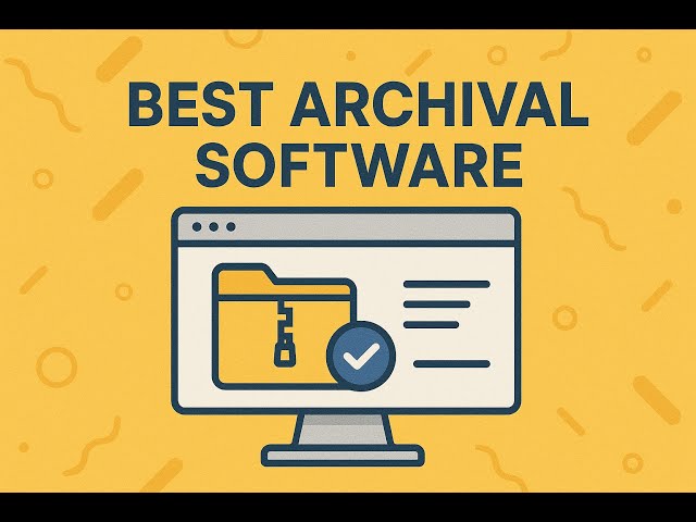 Video thumbnail for Best Archival Software