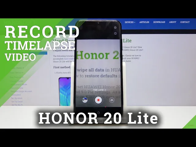 Video thumbnail for Honor 20 Lite How to Record Timelapse