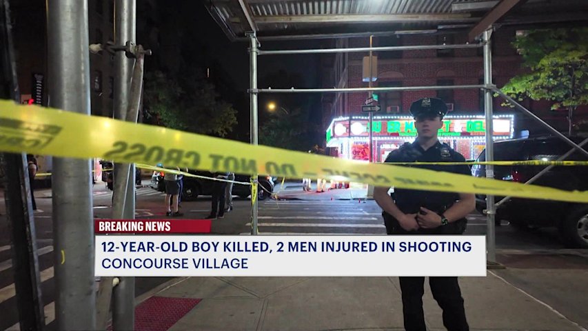 Video thumbnail for 12-year-old boy killed, 2 men injured in Concourse Village shooting