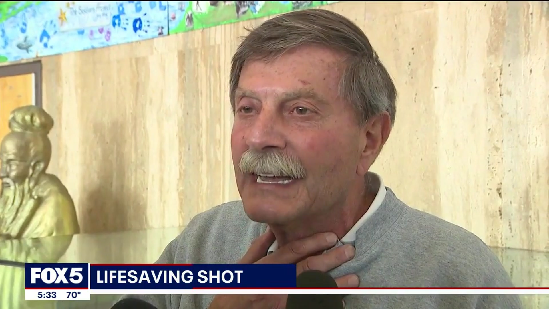 'Video thumbnail for Suffolk County officer saved the life of LI man with EpiPen'