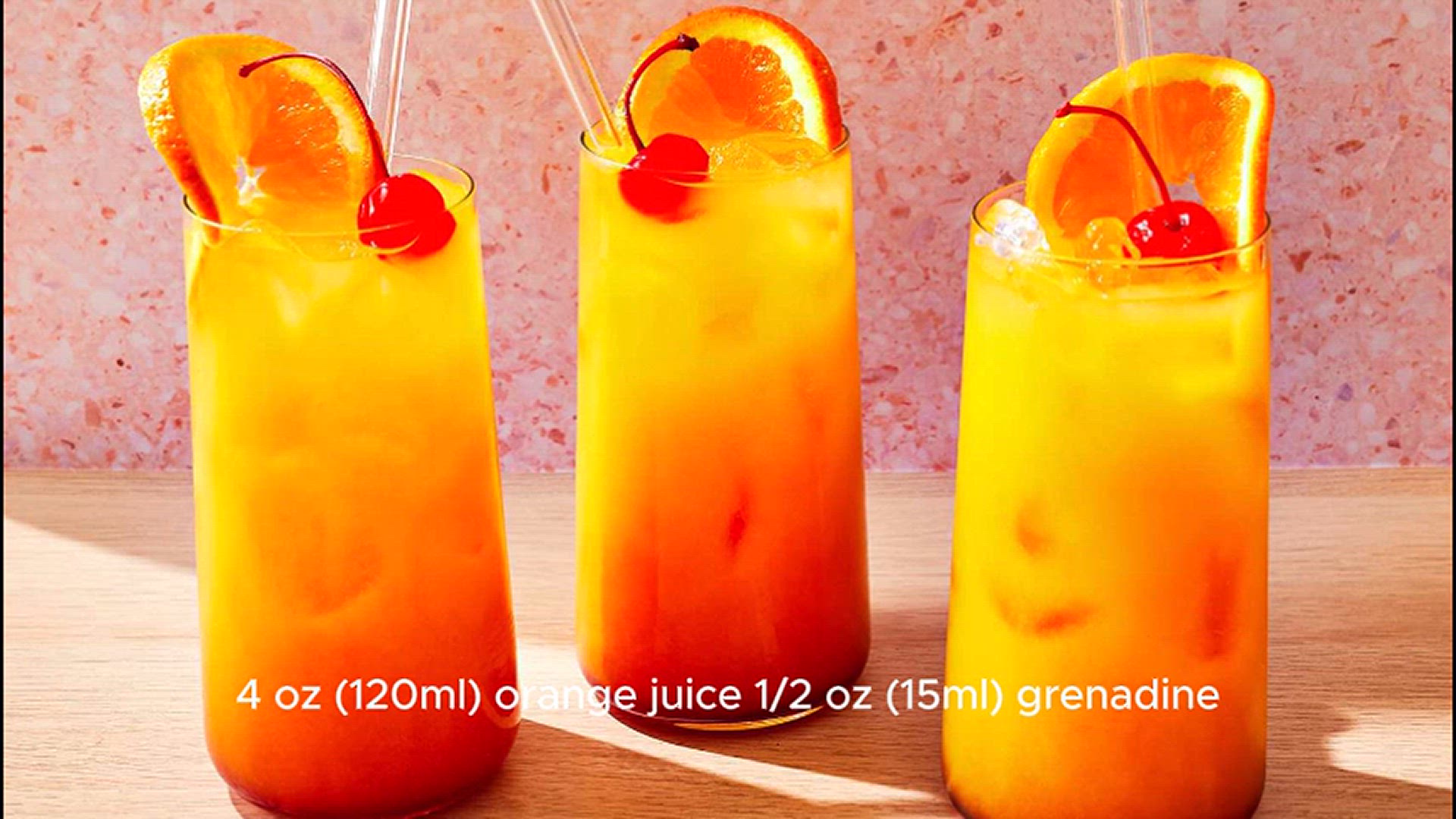 'Video thumbnail for Tequila Sunrise Recipe'