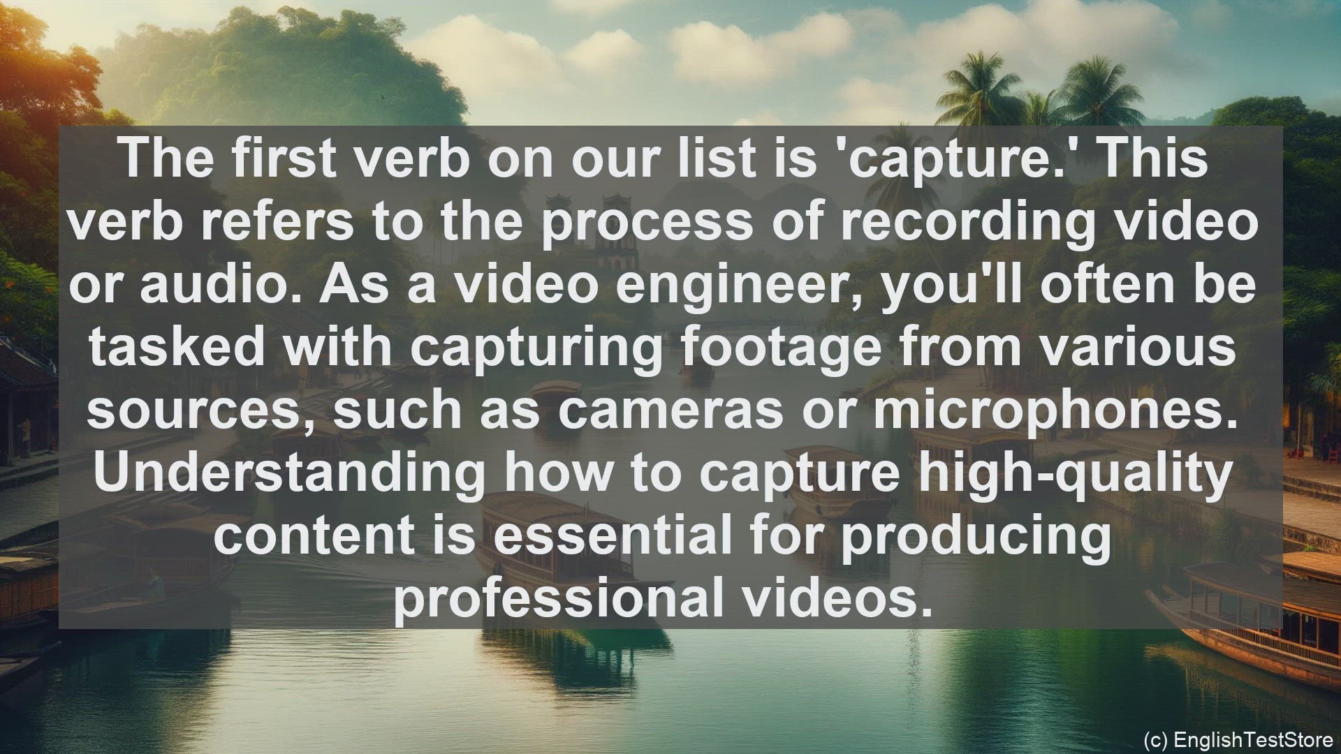 'Video thumbnail for Top 10 English Verbs for Video Engineer'