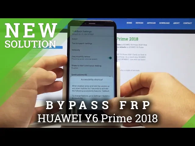 Video thumbnail for How to Bypass Google Verification in HUAWEI Y6 Prime 2018 - Unlock Factory Reset Protection