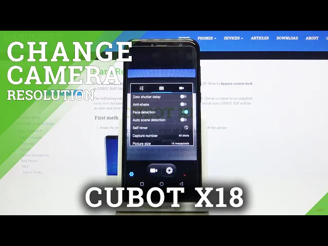 Video thumbnail for How to Change Photo Size on CUBOT X18 – Camera Options