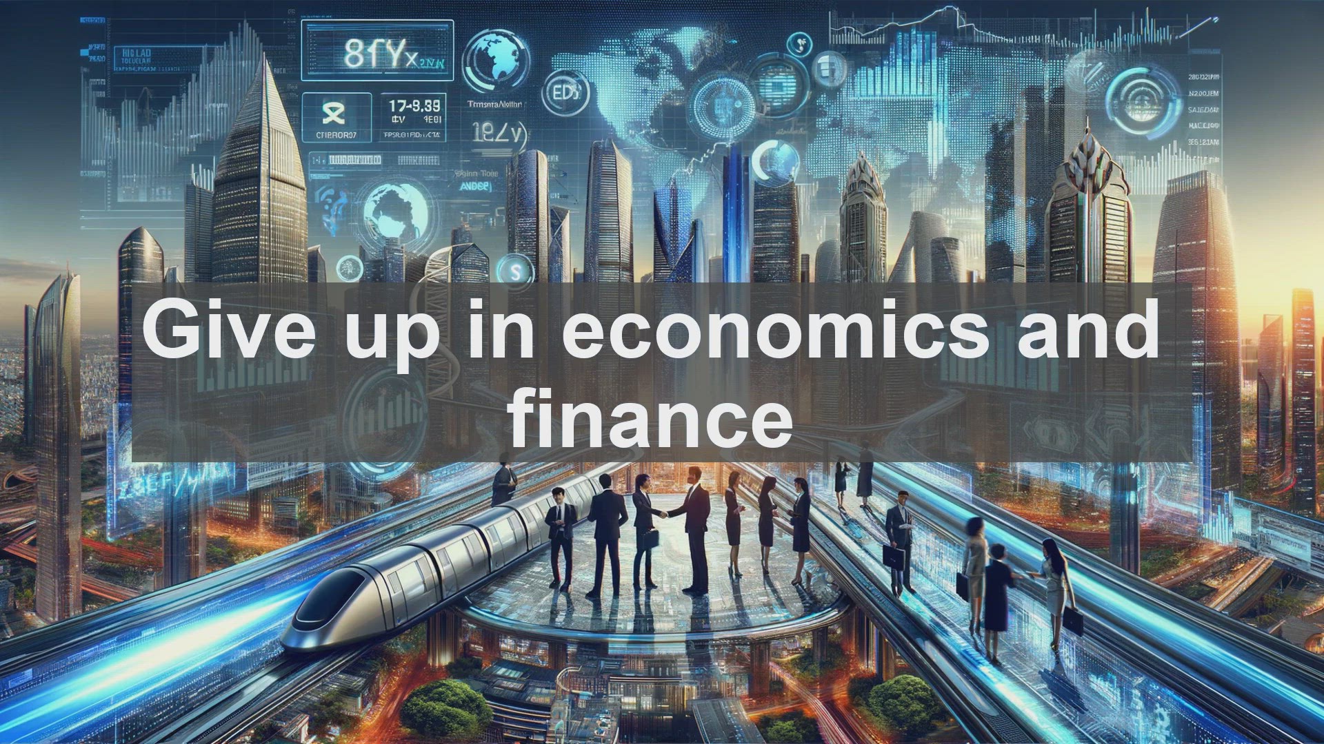 'Video thumbnail for Give up in economics and finance'