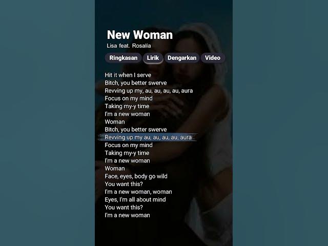 Video thumbnail for LISA - NEW WOMAN feat. Rosalia (Lyrics) #newwoman #lisa #lyrics