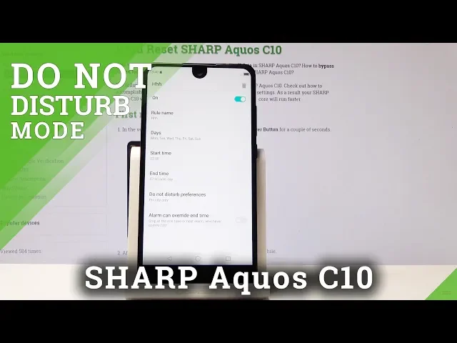 Video thumbnail for How to Enable Do Not Disturb Mode in SHARP Aquos C10 - Activate DND Mode