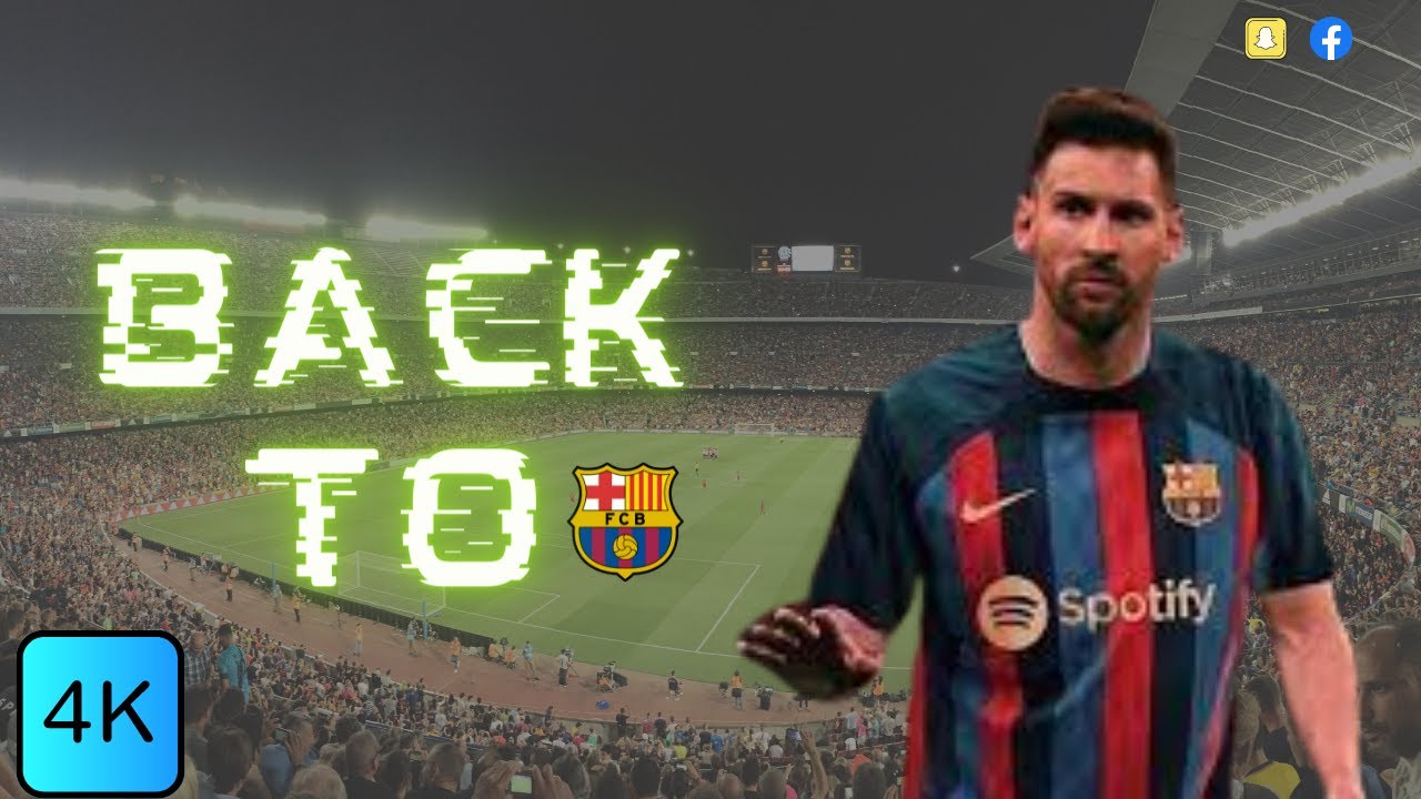 Video thumbnail for العودة الاسطورية لميسي الى برشلونة PES 2023