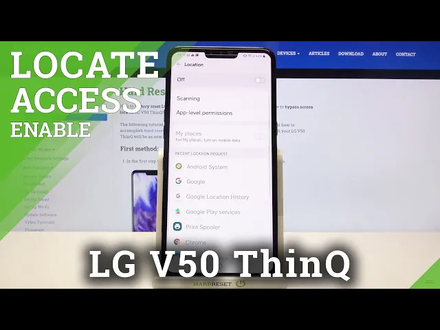 Video thumbnail for How to Turn Off Location on LG V50 ThinQ – Geolocation Service