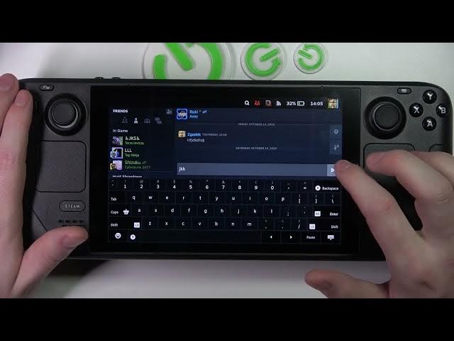 Video thumbnail for Steam Deck - How To Open Friends Chat