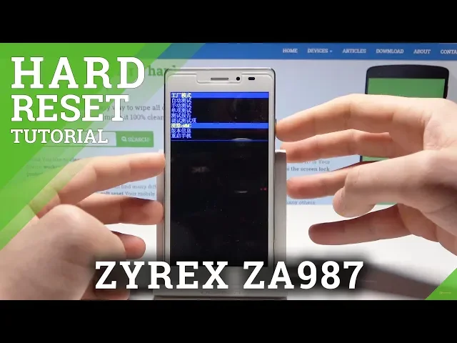 Video thumbnail for How to Hard Reset ZYREX ZA987 - Master Reset / Remove Screen Lock