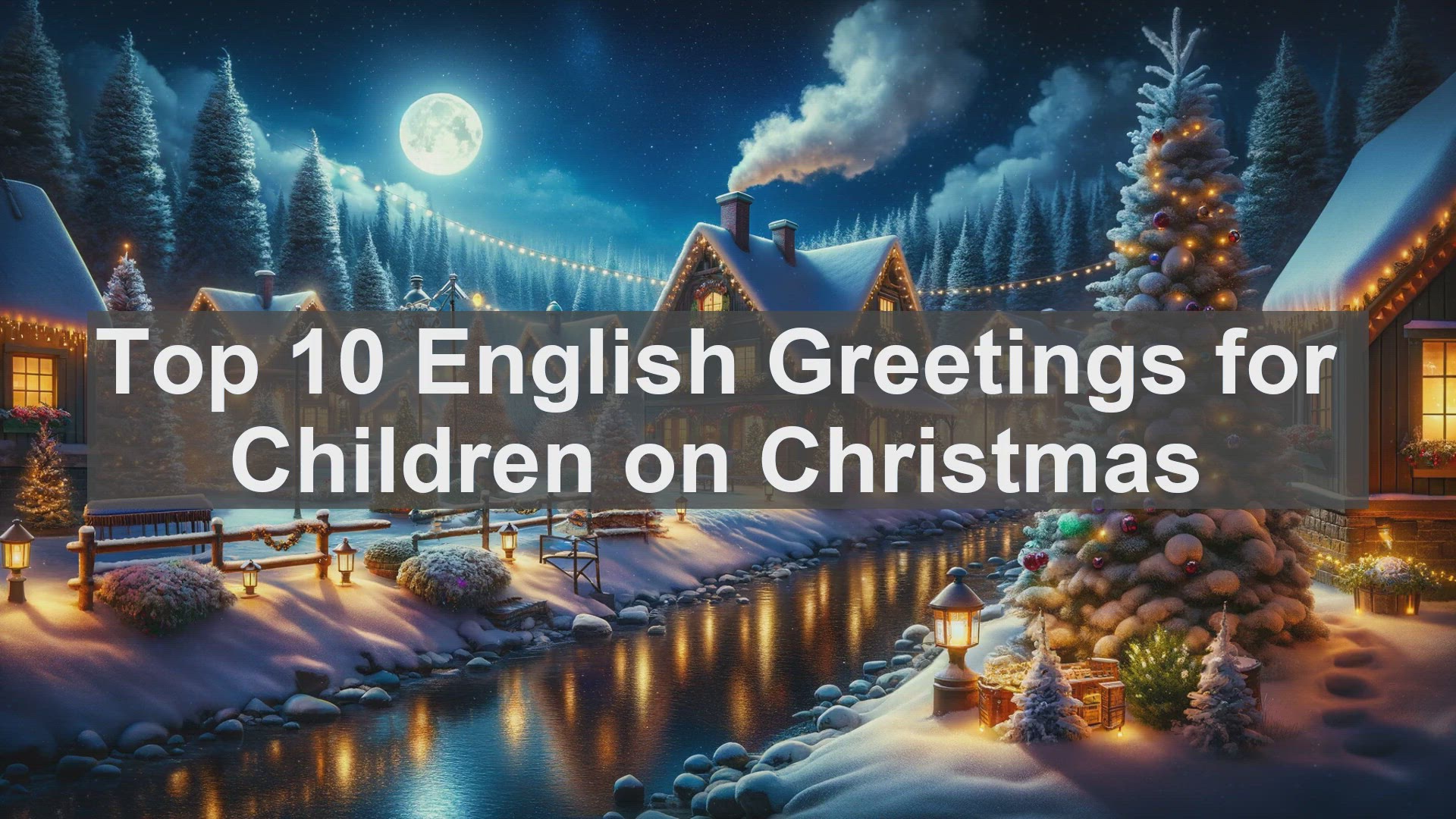 'Video thumbnail for Top 10 English Greetings for Children on Christmas'