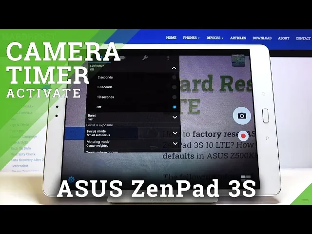 Video thumbnail for How to Set Camera Timer in ASUS ZenPad 3s – Set Camera Countdown