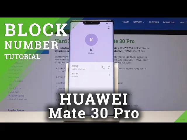 Video thumbnail for How to Block Number in HUAWEI Mate 30 Pro - Create Blacklist