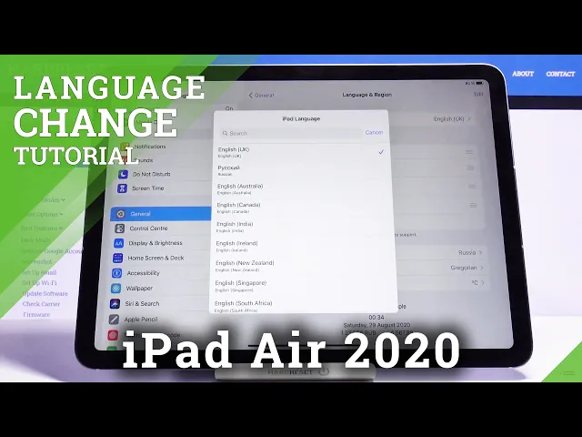 Video thumbnail for How to Change Language on iPad Air 2020 – Language Settings