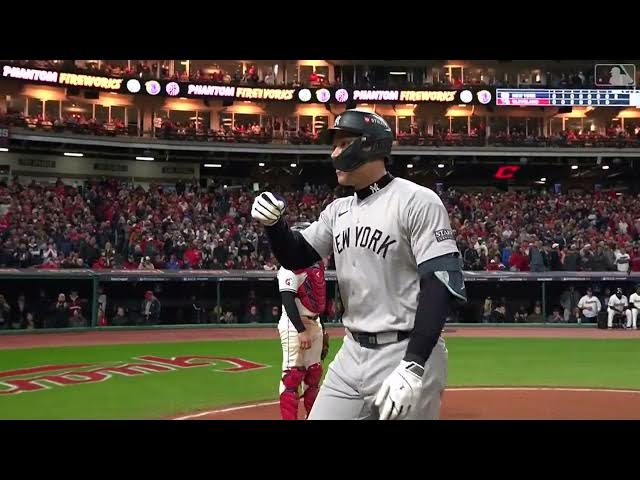 Video thumbnail for Aaron Judge HAMMERS a Two-Run Home Run! | 2024 ALCS Game 3 | 10/17/2024