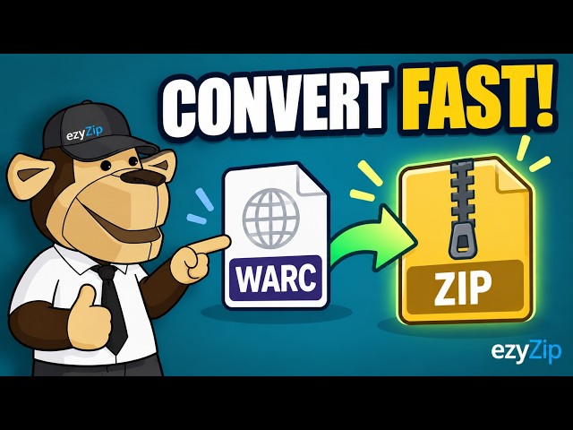Video thumbnail for 📦 How to Convert WARC to ZIP Online Free | No Software Installation Required