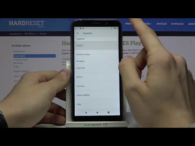 Video thumbnail for How to Change Language in MOTOROLA E6 Play