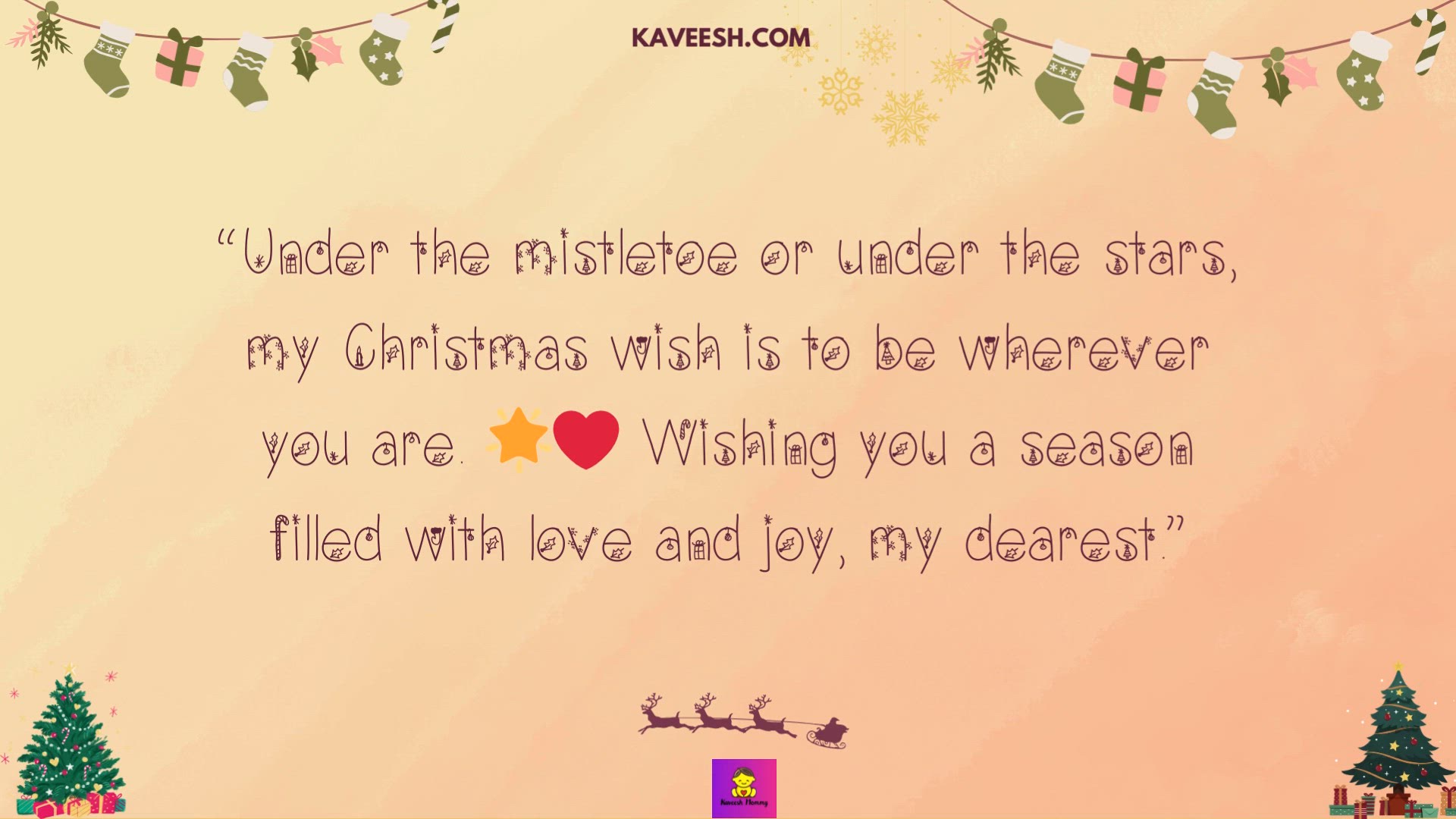 'Video thumbnail for Christmas wishes for lover'