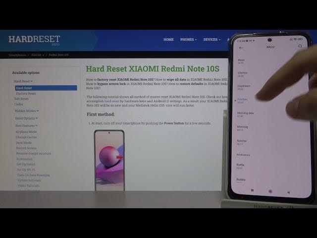 Video thumbnail for Alarm Tones on  XIAOMI REDMI NOTE 10S – Available Sounds of Alarms