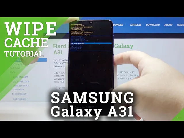 Video thumbnail for How to Wipe Cache Partition in SAMSUNG Galaxy A31 – Speed Up System