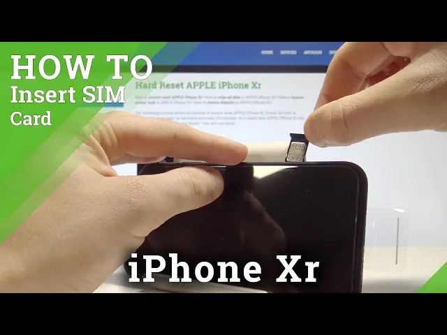 Video thumbnail for How to Install SIM in iPhone Xr - Insert Nano SIM Card Tutorial