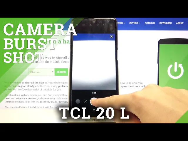 Video thumbnail for TCL 20L – Take Burst Shot / Manage Camera Settings