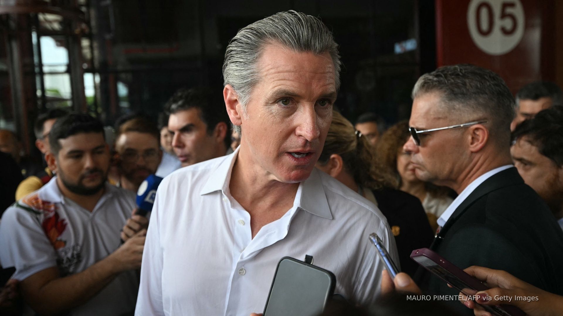 Video thumbnail for Newsom warns US ceding energy future to China at COP30