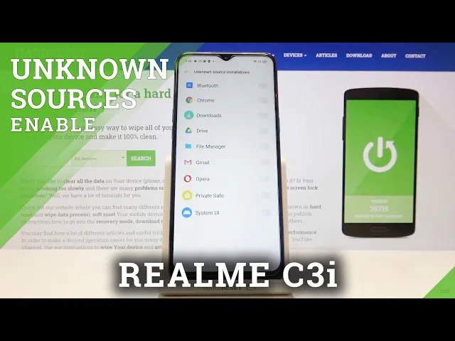 Video thumbnail for How to Download and Install Apps From Unknown Sources on REALME C3i – Unknown Sources