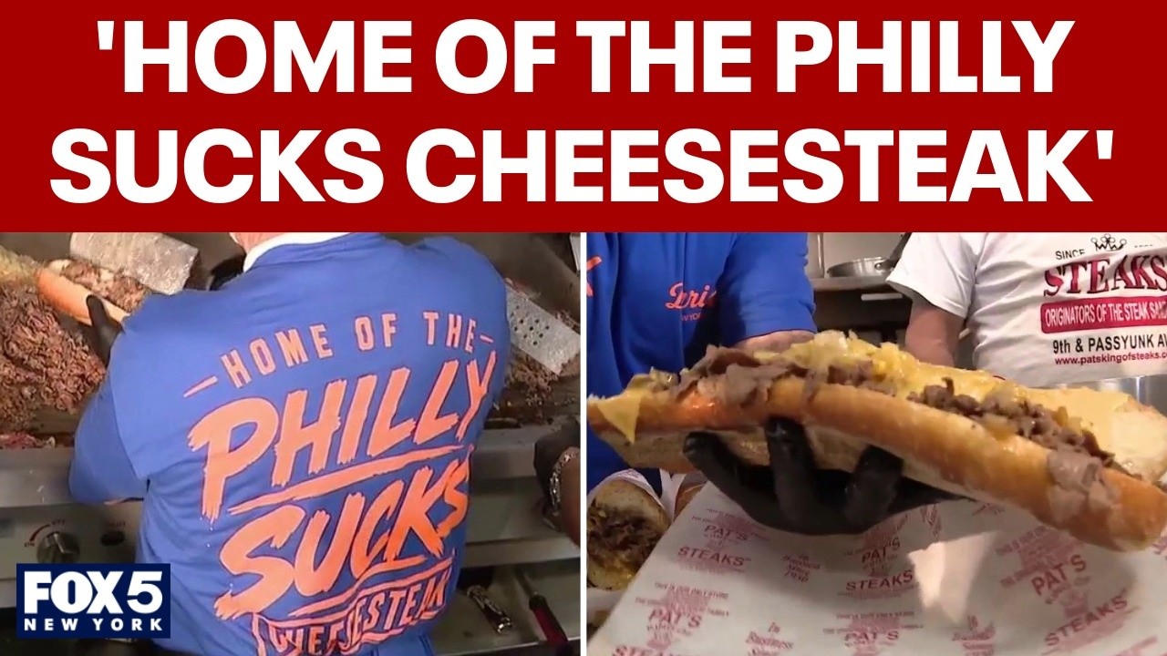 Video thumbnail for Serving up Philly cheesesteaks in a Knicks shirt