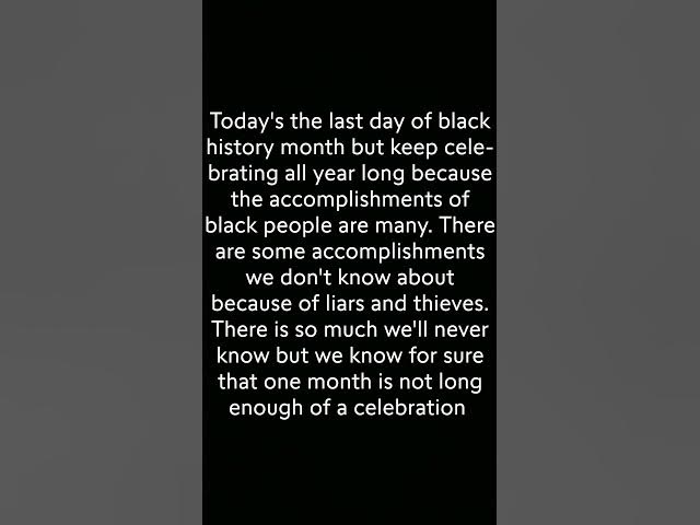 Video thumbnail for Celebrate Black History #BlackHistory