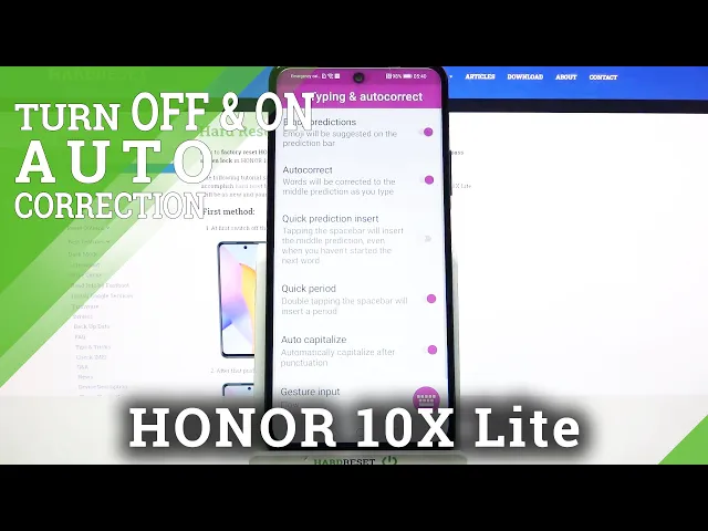 Video thumbnail for How to Turn On Auto Correction in HONOR 10X Lite – Disable Auto Correction