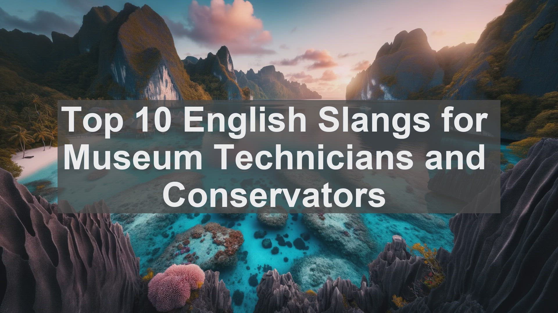 'Video thumbnail for Top 10 English Slangs for Museum Technicians and Conservators'