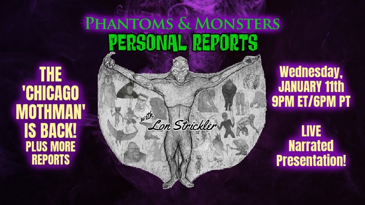 'Video thumbnail for THE 'CHICAGO MOTHMAN' IS BACK! - MY 1988 RED-EYED WINGED HUMANOID ENCOUNTER - Lon Strickler (Host)'