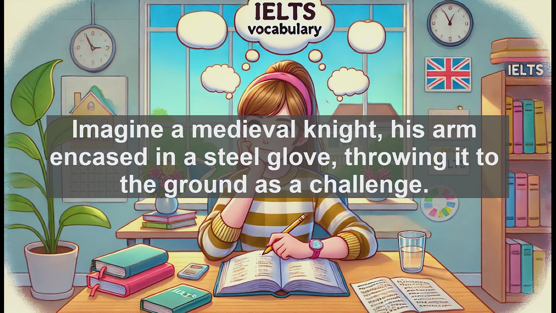 'Video thumbnail for 2000 Must Know IELTS 9.0 Vocabulary - Gauntlet: From Medieval Armor to Modern Challenges'