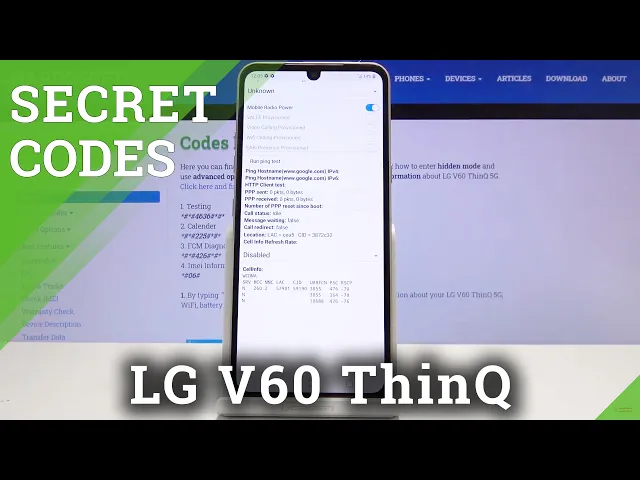 Video thumbnail for LG V60 ThinQ Codes / Secret Menu / Hidden Mode