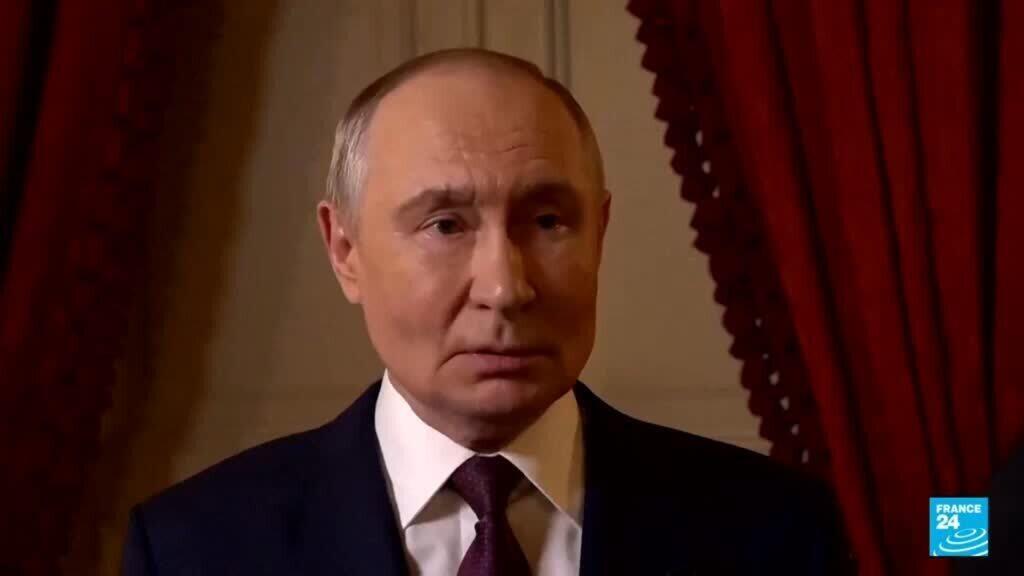 Video thumbnail for Russia ready for talks on plans for final Ukraine deal, not truce: Putin