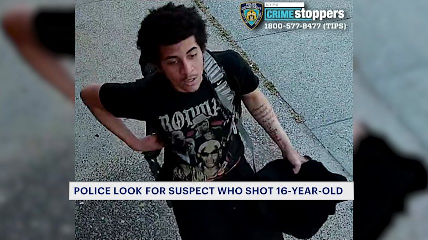 Video thumbnail for NYPD releases images of suspect wanted in shooting of 16-year-old boy in Williamsbridge