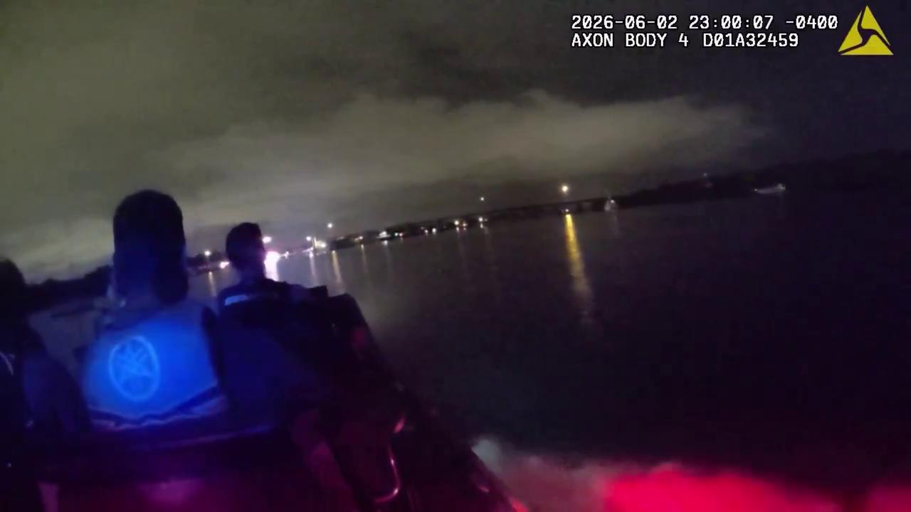 Video thumbnail for US: Jet Ski Riders Trapped In Mud As Night Tide Turns Dangerous In Tampa Bay.