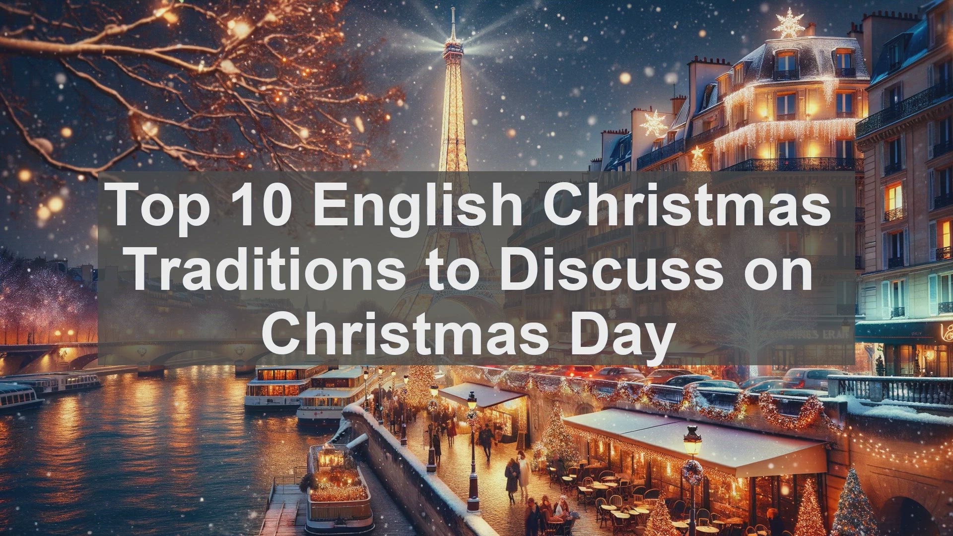 'Video thumbnail for Top 10 English Christmas Traditions to Discuss on Christmas Day'