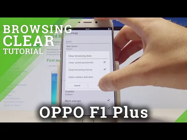 Video thumbnail for How to Clear Browser History on OPPO F1 Plus - Reset Browser Data