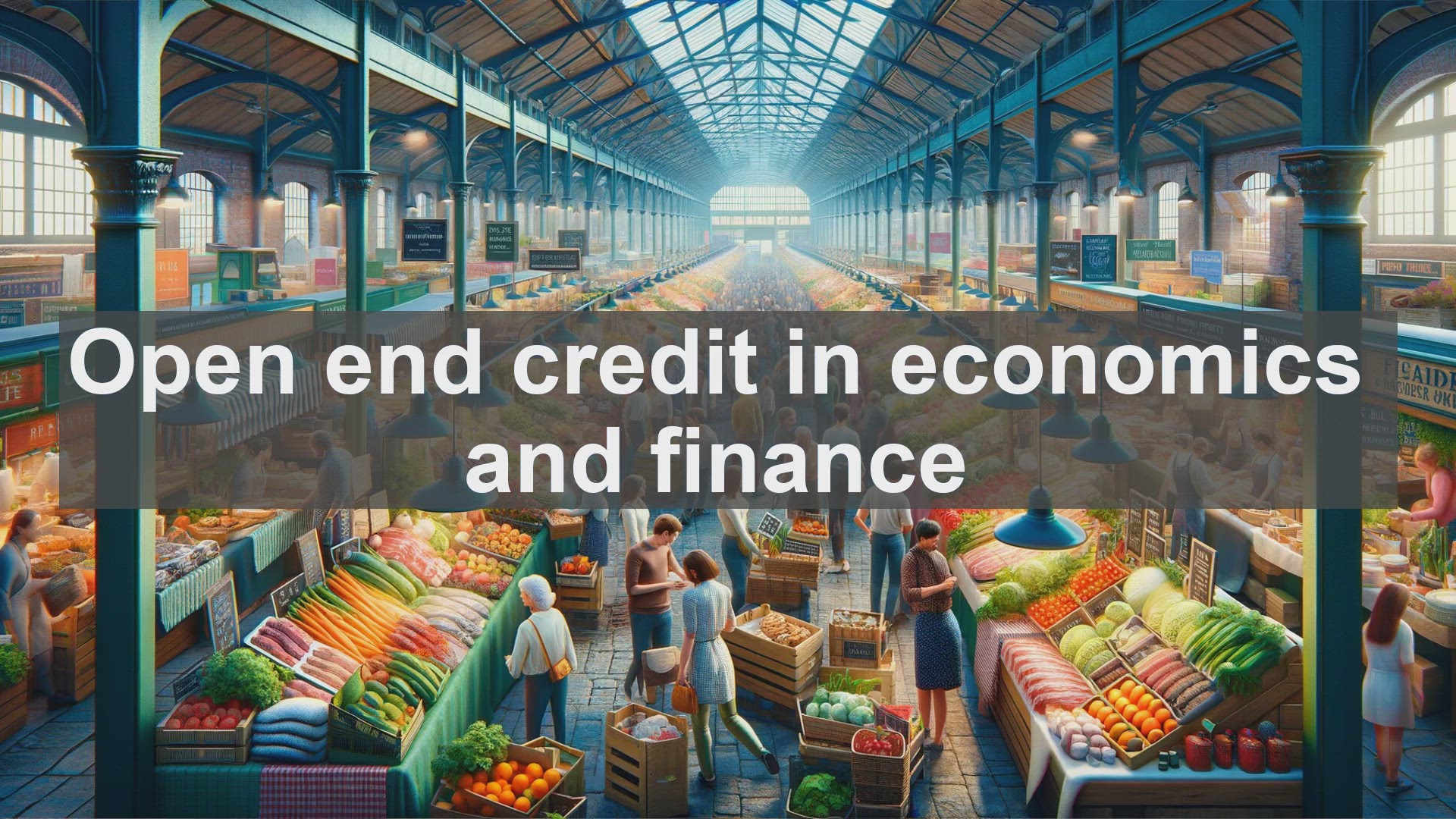 'Video thumbnail for Open end credit in economics and finance'