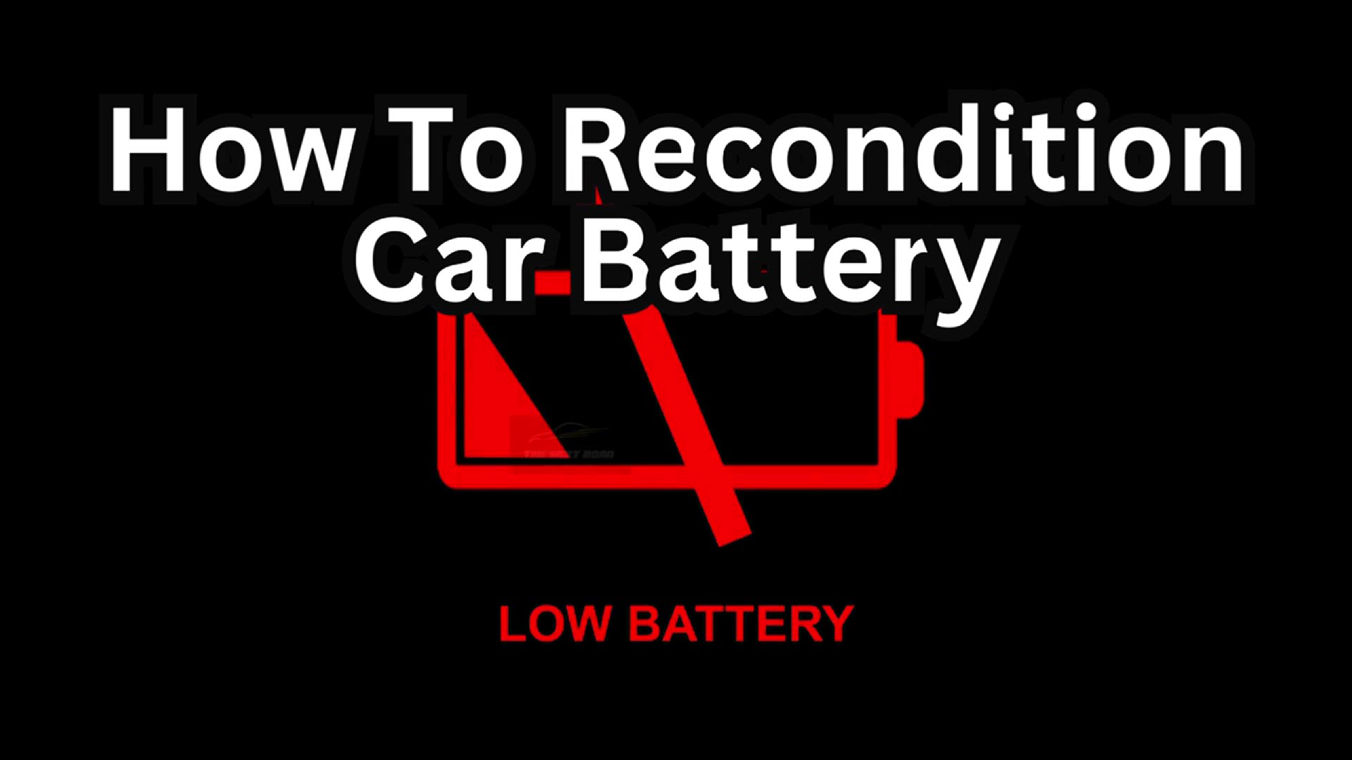 'Video thumbnail for How To Recondition Car Battery: Learn The Secrets'