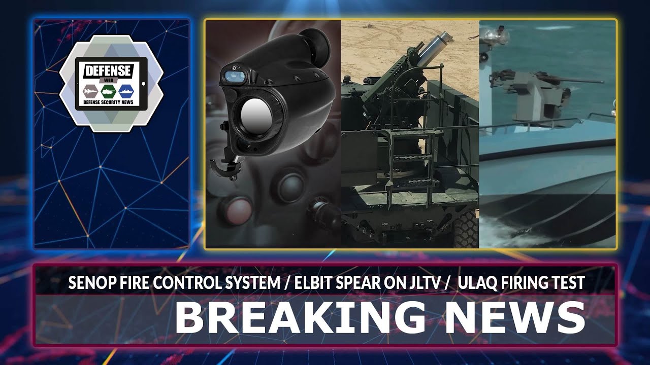 'Video thumbnail for Ulaq USV firing tests - Carl Gustaf M4 new fire control - SPEAR mortar JLTV Breaking News Defense'
