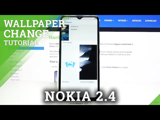 Video thumbnail for How to Change Wallpaper in NOKIA 2.4 – Personalize Display