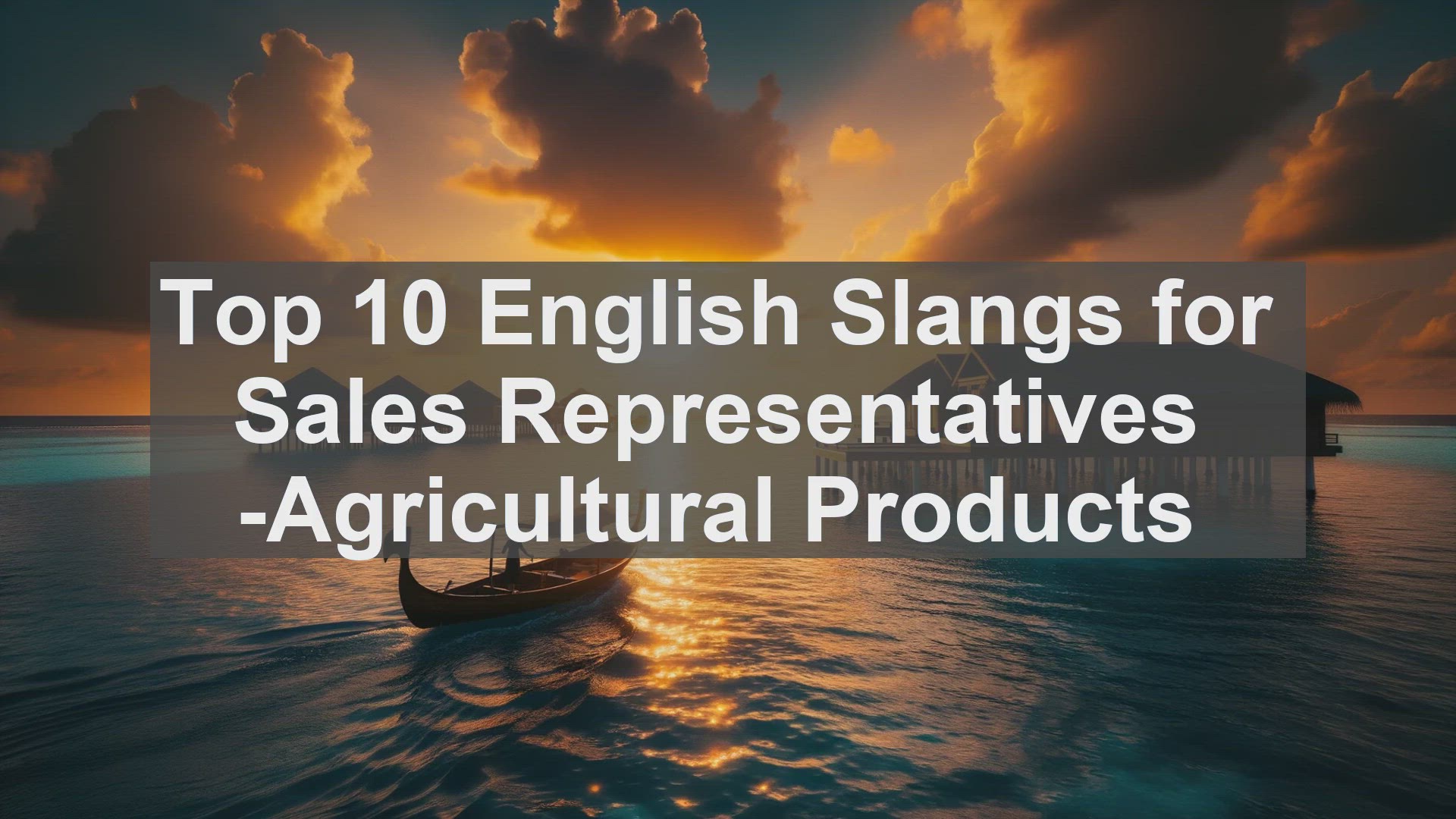 'Video thumbnail for Top 10 English Slangs for Sales Representatives Agricultural Products'