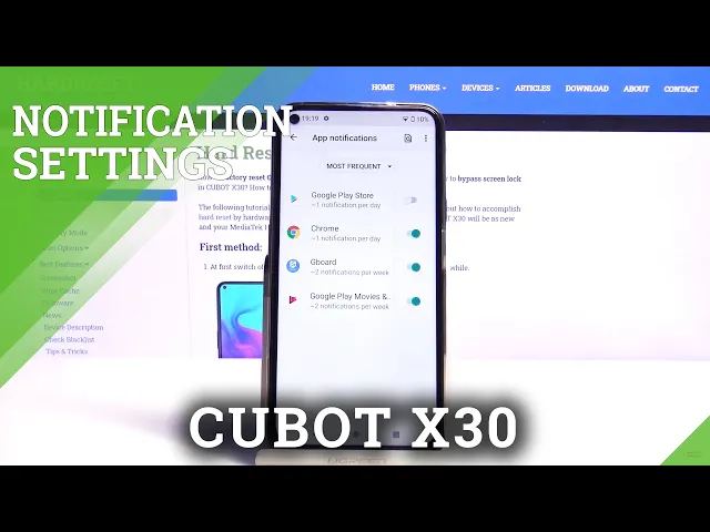 Video thumbnail for How to Personalize Notifications on CUBOT X30 – Find Notification Settings