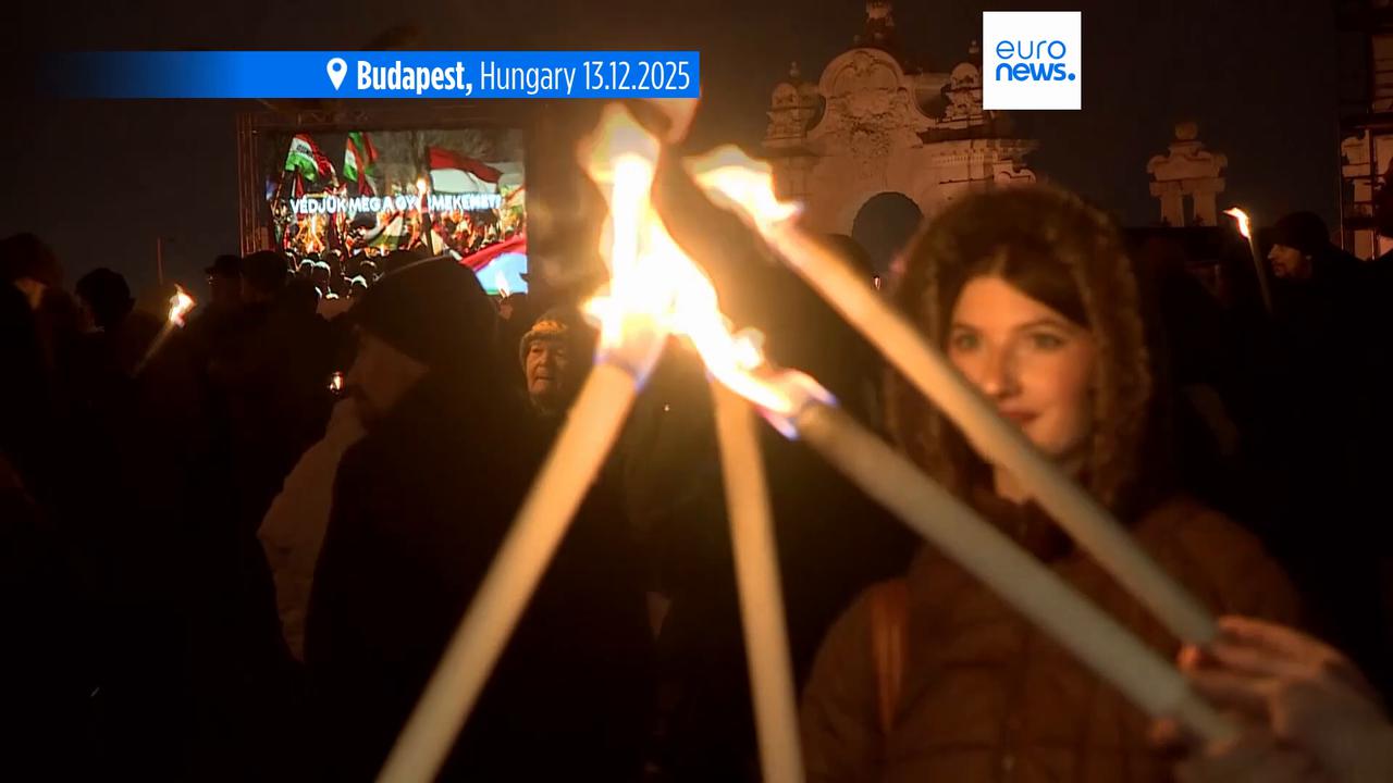 Video thumbnail for Tens of thousands protest in Budapest over alleged child abuse in Hungary's state-run institutions