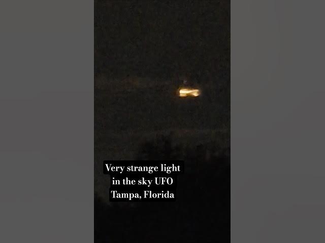 Video thumbnail for I Capture this very strange light in the sky "UFO"  around 2 AM in my home Tampa, FL  #ufo #uap