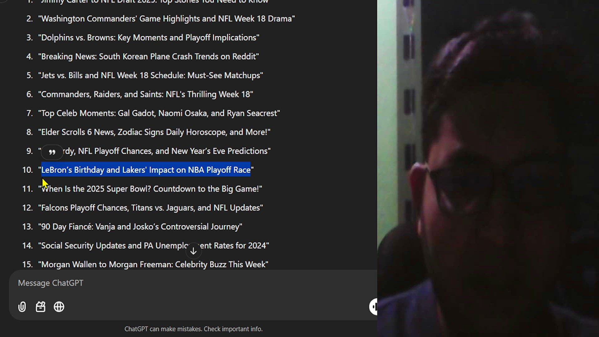 Video thumbnail for LeBron’s Birthday and Lakers' Impact on NBA Playoff Race